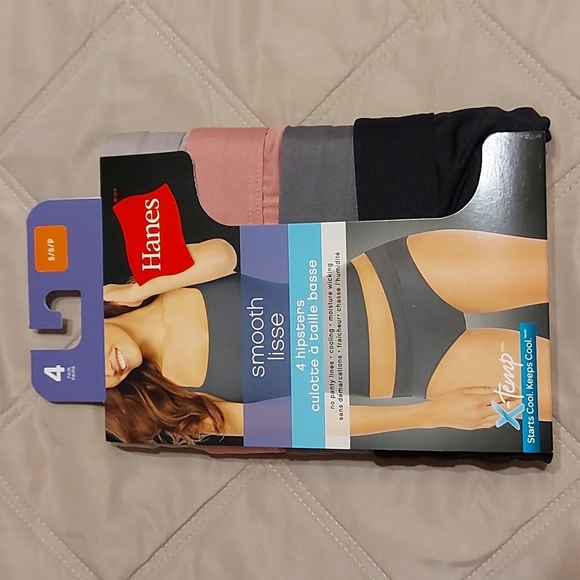 Hanes Womens 4 Pack Smooth Microfiber Hipster x2 - Picture 1 of 6